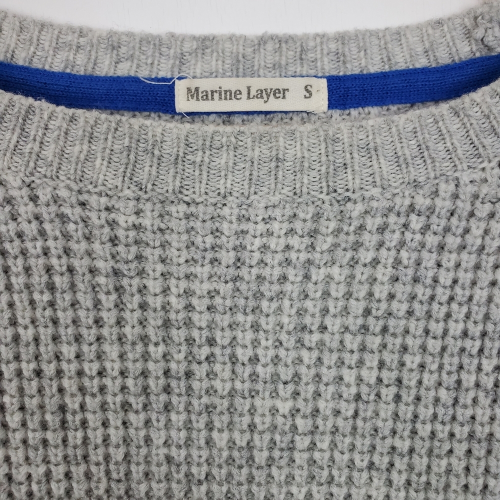 Marine Layer Waffle Knit Sweater Merino Wool S - Picture 6 of 6